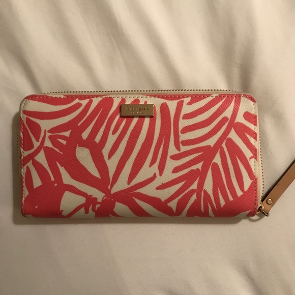 kate spade Handbags - Kate Spade pink palm Neda wallet